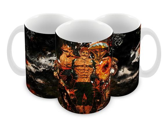 Caneca Polímero Nanatsu no Taizai Escanor Personalizada
