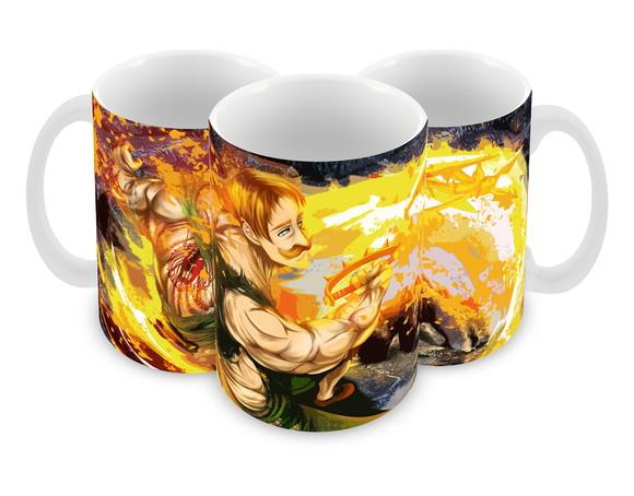 Caneca Polímero Nanatsu no Taizai Escanor Personalizada