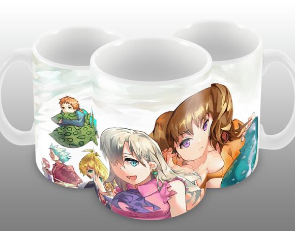 Caneca Polímero Nanatsu no Taizai Personalizada