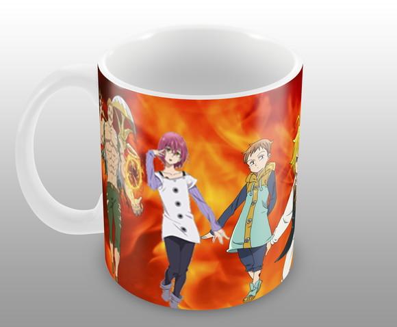 Caneca Polímero Nanatsu no Taizai Personalizada