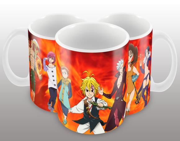 Caneca Polímero Nanatsu no Taizai Personalizada