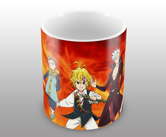 Caneca Polímero Nanatsu no Taizai Personalizada