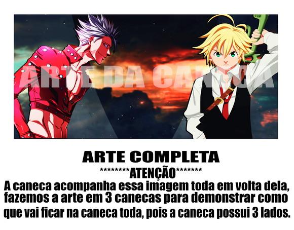 Caneca Polímero Nanatsu no Taizai Personalizada