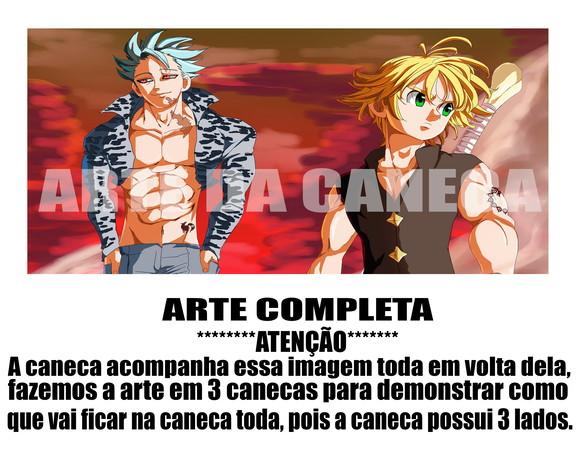 Caneca Polímero Nanatsu no Taizai Personalizada