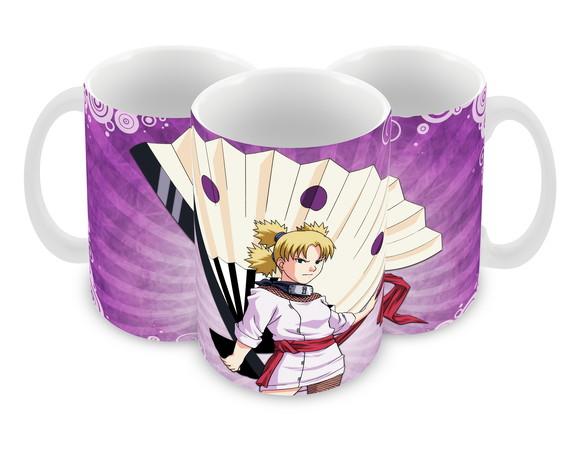 Caneca Polímero Naruto - Temari Personalizada