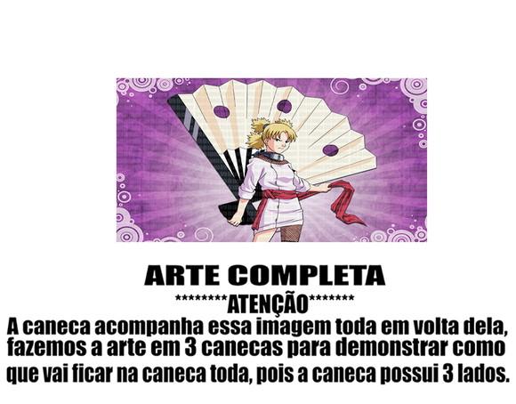 Caneca Polímero Naruto - Temari Personalizada