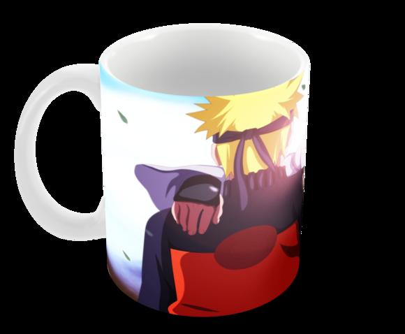 Caneca Polímero Naruto e Sasuke Personalizada