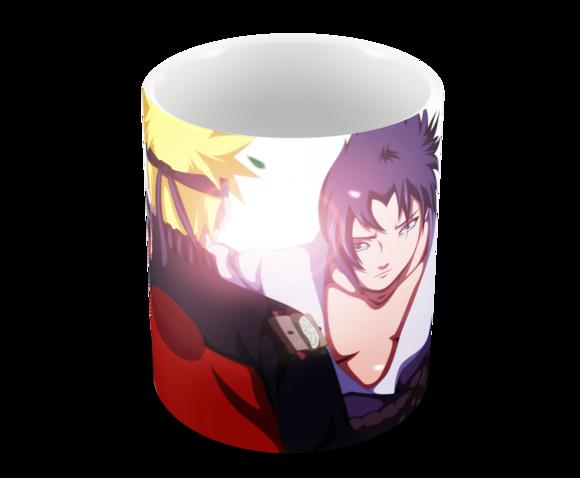 Caneca Polímero Naruto e Sasuke Personalizada