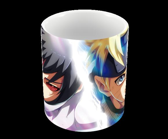 Caneca Polímero Naruto e Sasuke Personalizada