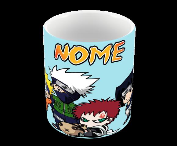 Caneca Polímero Naruto Seu Nome Personalizada