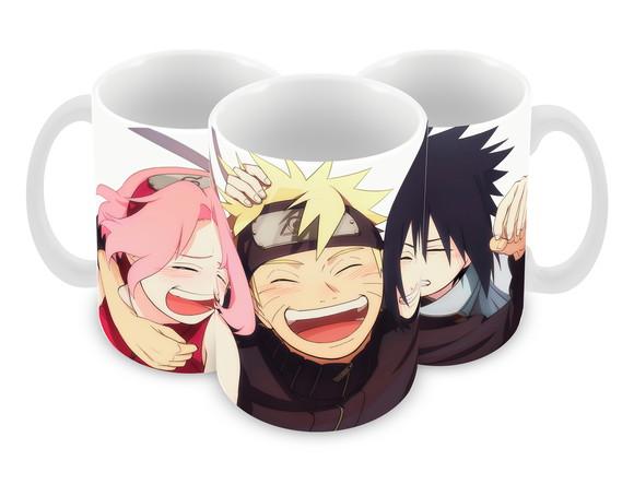 Caneca Polímero Naruto Time 7 Personalizada