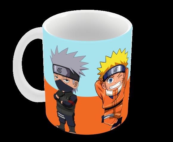 Caneca Polímero Naruto Time 7 com Nome Personalizada