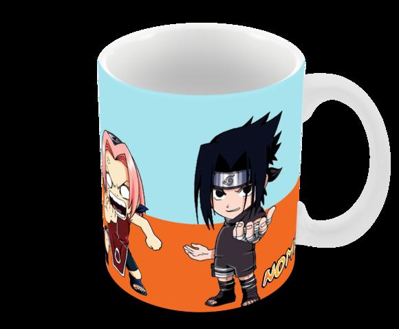 Caneca Polímero Naruto Time 7 com Nome Personalizada