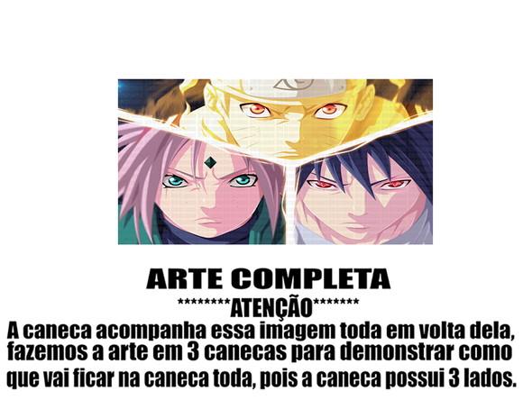 Caneca Polímero Naruto Time 7 Personalizada