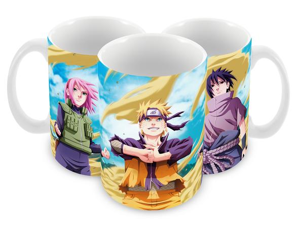 Caneca Polímero Naruto Time 7 Personalizada