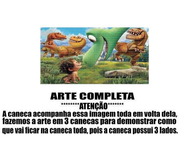 Caneca Polímero o Bom Dinossauro Personalizada