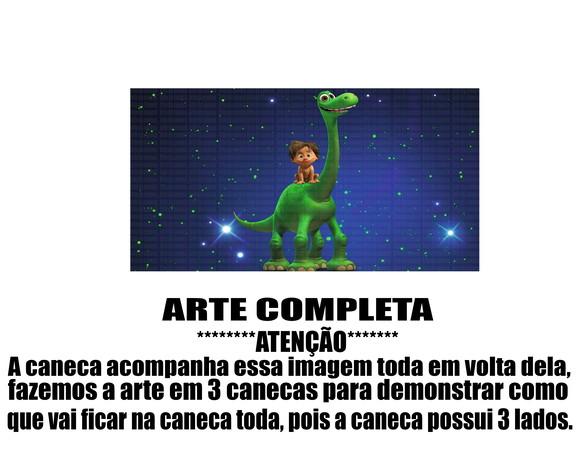 Caneca Polímero o Bom Dinossauro Personalizada