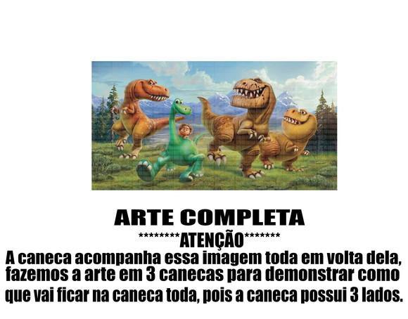 Caneca Polímero o Bom Dinossauro Personalizada