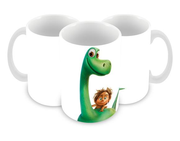 Caneca Polímero o Bom Dinossauro Personalizada
