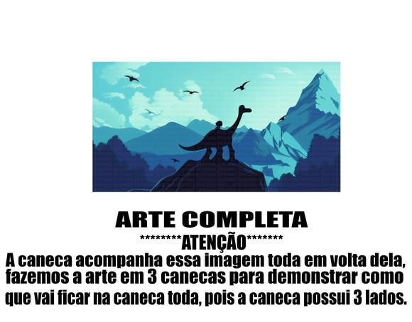 Caneca Polímero o Bom Dinossauro Personalizada