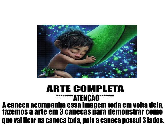 Caneca Polímero o Bom Dinossauro Personalizada