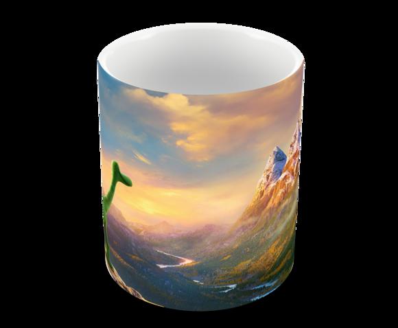 Caneca Polímero o Bom Dinossauro Personalizada