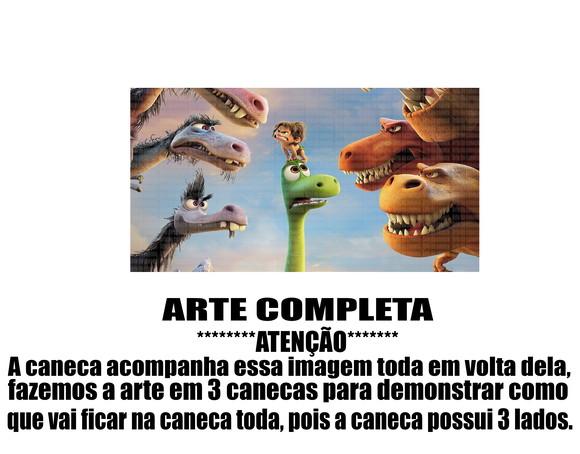 Caneca Polímero o Bom Dinossauro Personalizada