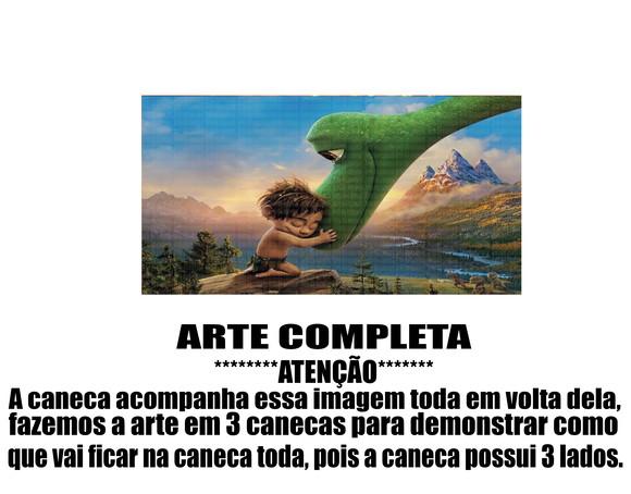 Caneca Polímero o Bom Dinossauro Personalizada