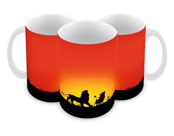 Caneca Polímero o Rei Leão Hakuna Matata Personalizada