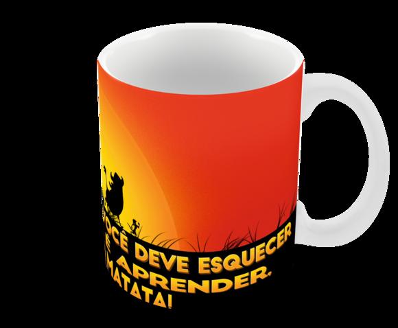 Caneca Polímero o Rei Leão Hakuna Matata Personalizada