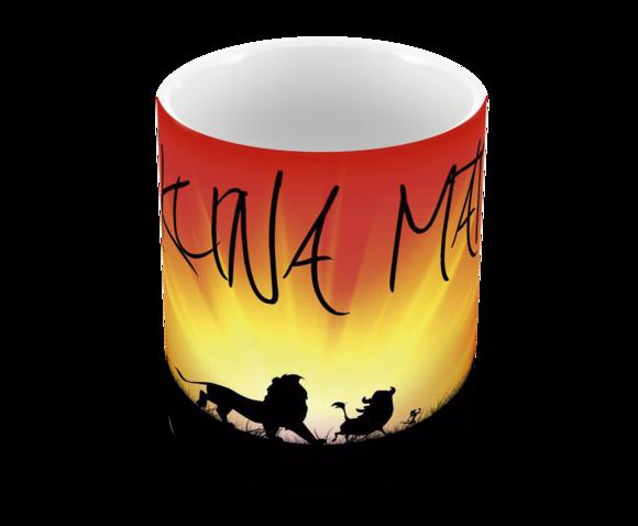 Caneca Polímero o Rei Leão Hakuna Matata Personalizada