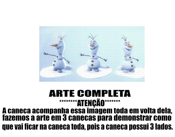 Caneca Polímero Olaf Frozen Personalizada