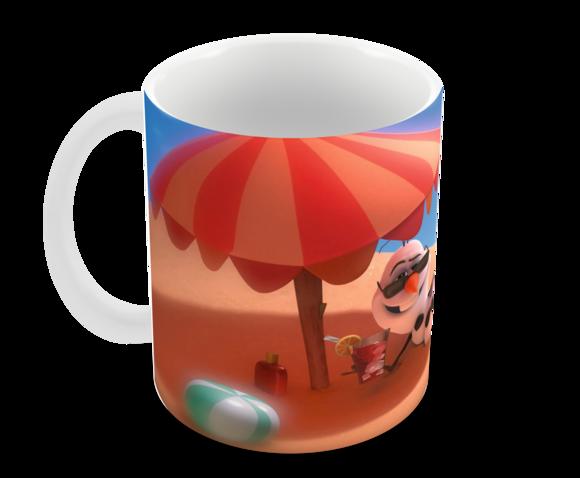 Caneca Polímero Olaf Frozen Personalizada