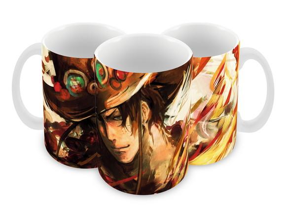 Caneca Polímero One Piece Ace Personalizada
