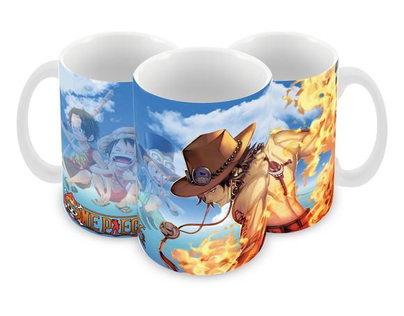 Caneca Polímero One Piece Ace Personalizada
