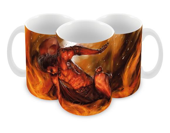 Caneca Polímero One Piece Ace Personalizada