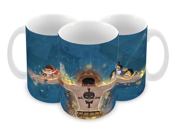 Caneca Polímero One Piece Ace Personalizada