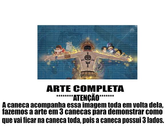 Caneca Polímero One Piece Ace Personalizada