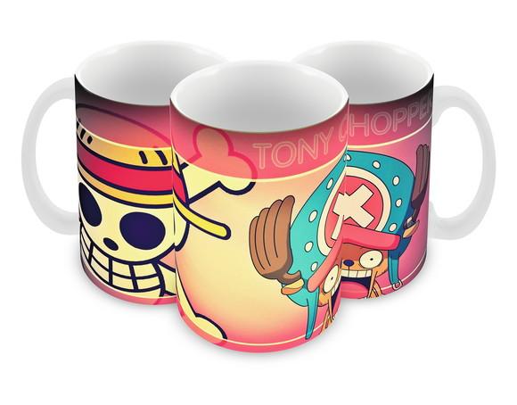 Caneca Polímero One Piece Chopper Personalizada
