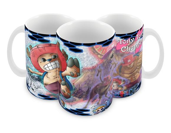 Caneca Polímero One Piece Chopper Personalizada