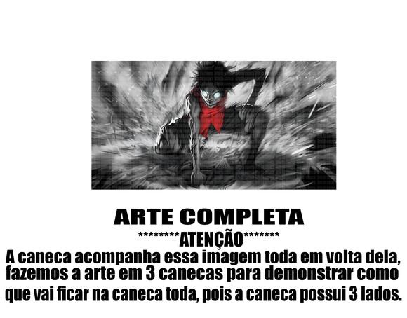 Caneca Polímero One Piece Luffy Personalizada