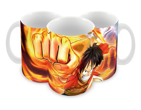Caneca Polímero One Piece Luffy Personalizada