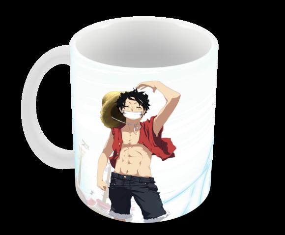 Caneca Polímero One Piece Luffy Personalizada