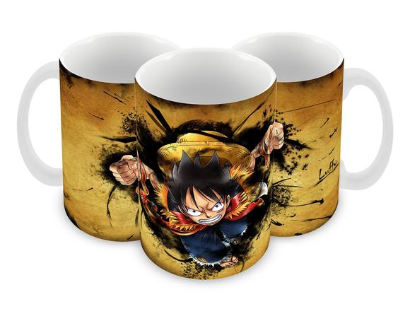 Caneca Polímero One Piece Luffy Personalizada