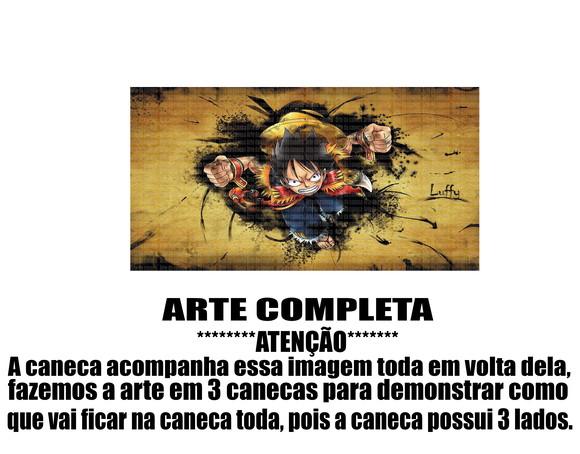 Caneca Polímero One Piece Luffy Personalizada