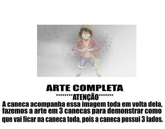 Caneca Polímero One Piece Luffy Personalizada
