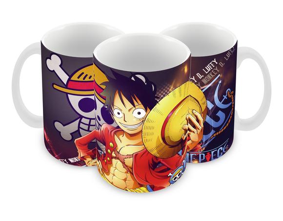 Caneca Polímero One Piece Luffy Personalizada