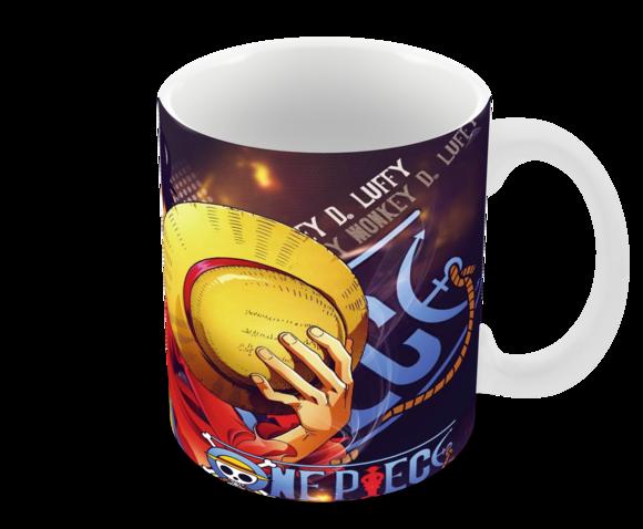 Caneca Polímero One Piece Luffy Personalizada