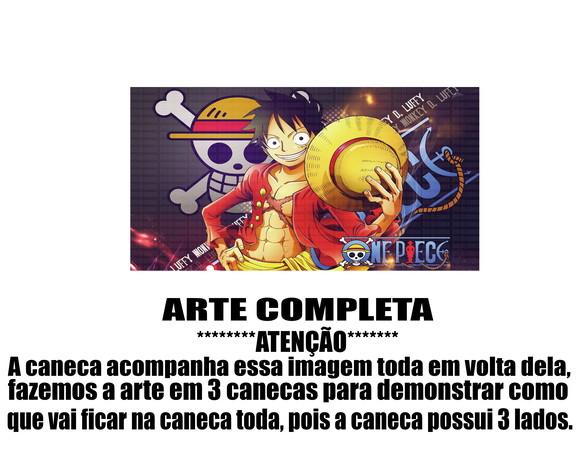 Caneca Polímero One Piece Luffy Personalizada