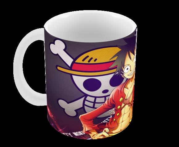 Caneca Polímero One Piece Luffy Personalizada